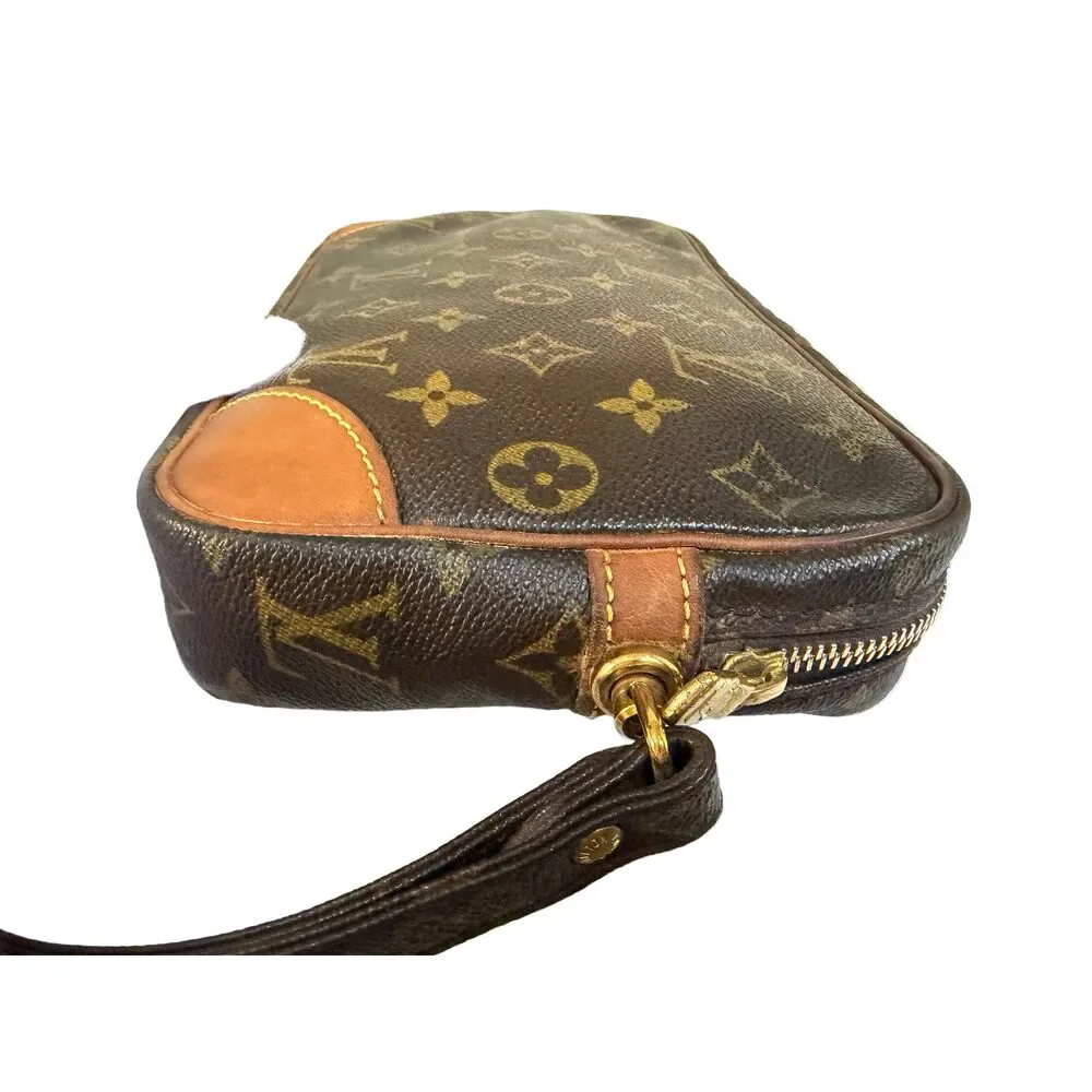 Louis Vuitton Marly Dragonne Monogram Canvas Wristlet Clutch | Vintage Authenti